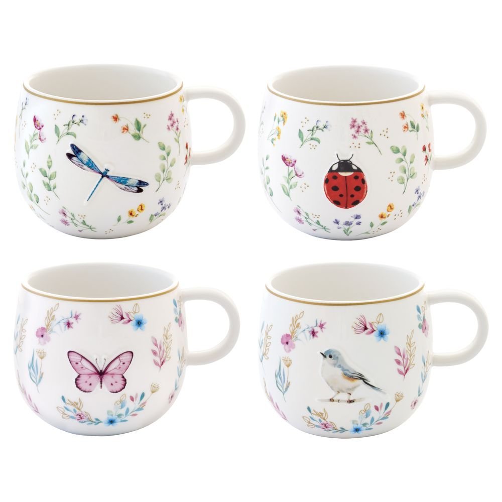 Taza Porcelana Primavera 400 ML en Caja Regalo Surtidas