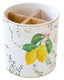 Contenedor cubiertos porcelana limones Easy Life caja regalo