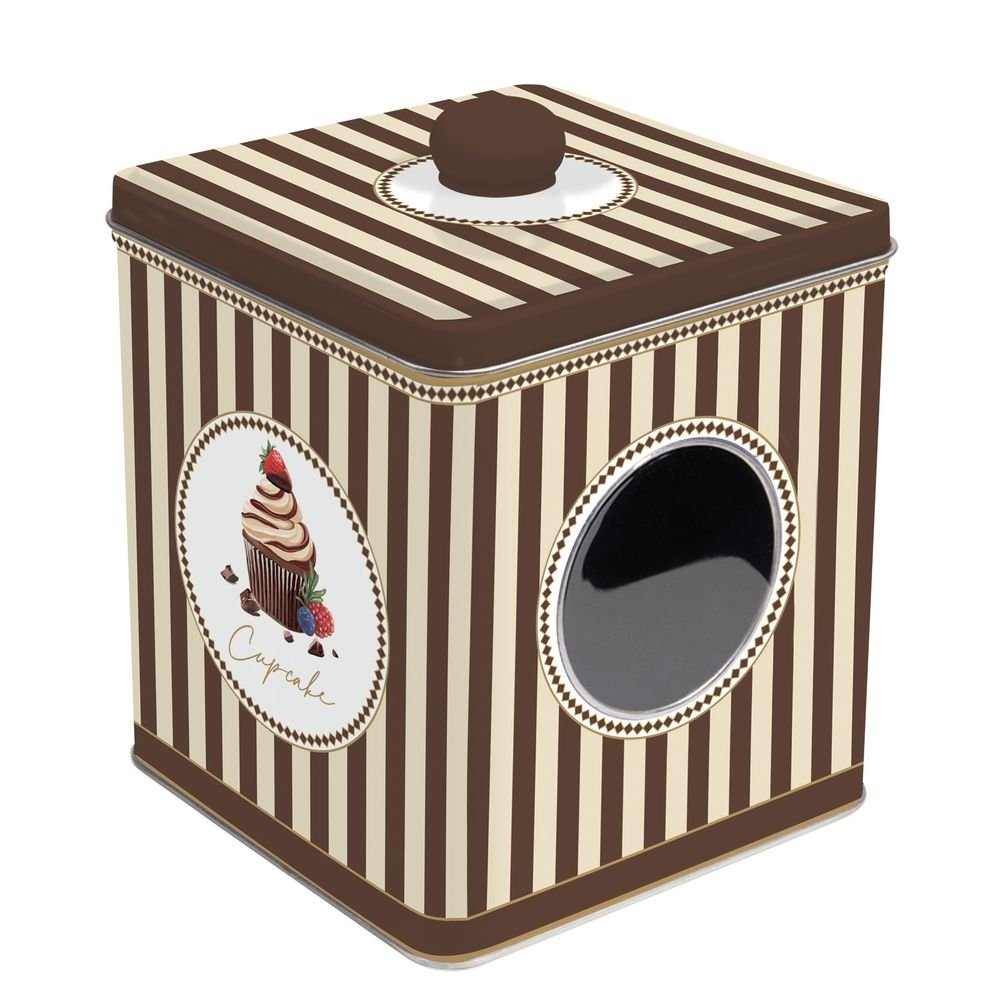 Caja Hojalata con Ventana Dulces Momentos EASY LIFE 13x13x14,5 cm Imagen principal del producto