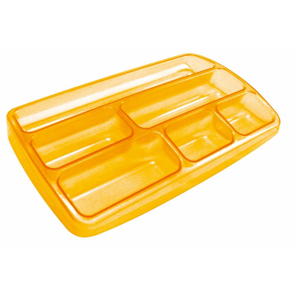 BANDEJA ORGANIZADORA NARANJA TRANSLUCIDO | 10 UNIDADES | (ARDA) Imagen principal del producto