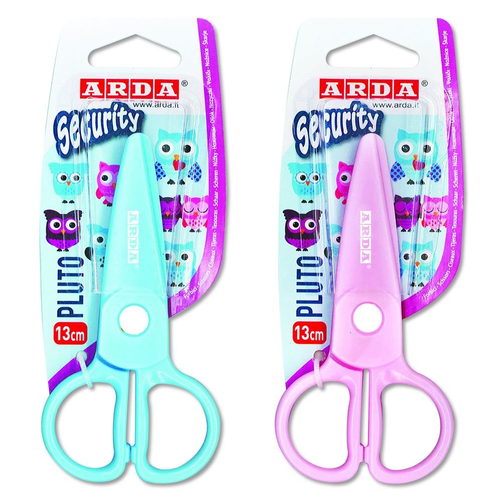 TIJERA ARDA 13 CM ESCOLAR PLUTO BLISTER | 20 UNIDADES | (ARDA) Imagen principal del producto