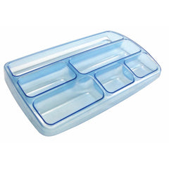 BANDEJA ORGANIZADORA AZUL TRANSLUCIDO | 10 UNIDADES | (ARDA)