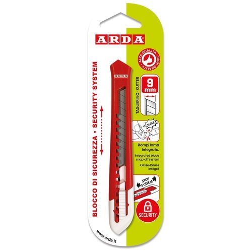CUTTER PEQUEÑO 9 MM ARDA | 20 UNIDADES | (ARDA) Imagen principal del producto