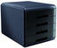 Modulo Archivador 4 Cajones Cabinet Negro ARDA