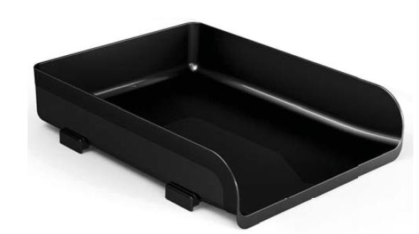 BANDEJA SOBREMESA APILABLE PLASTICO NEGRO 23X32CM | ARDA | ENVASE 10 UDS. UNIDAD | 8003438015105 Imagen principal del producto