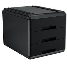 Mini Modulo Archivador Cajonera Cabinet Negro ARDA