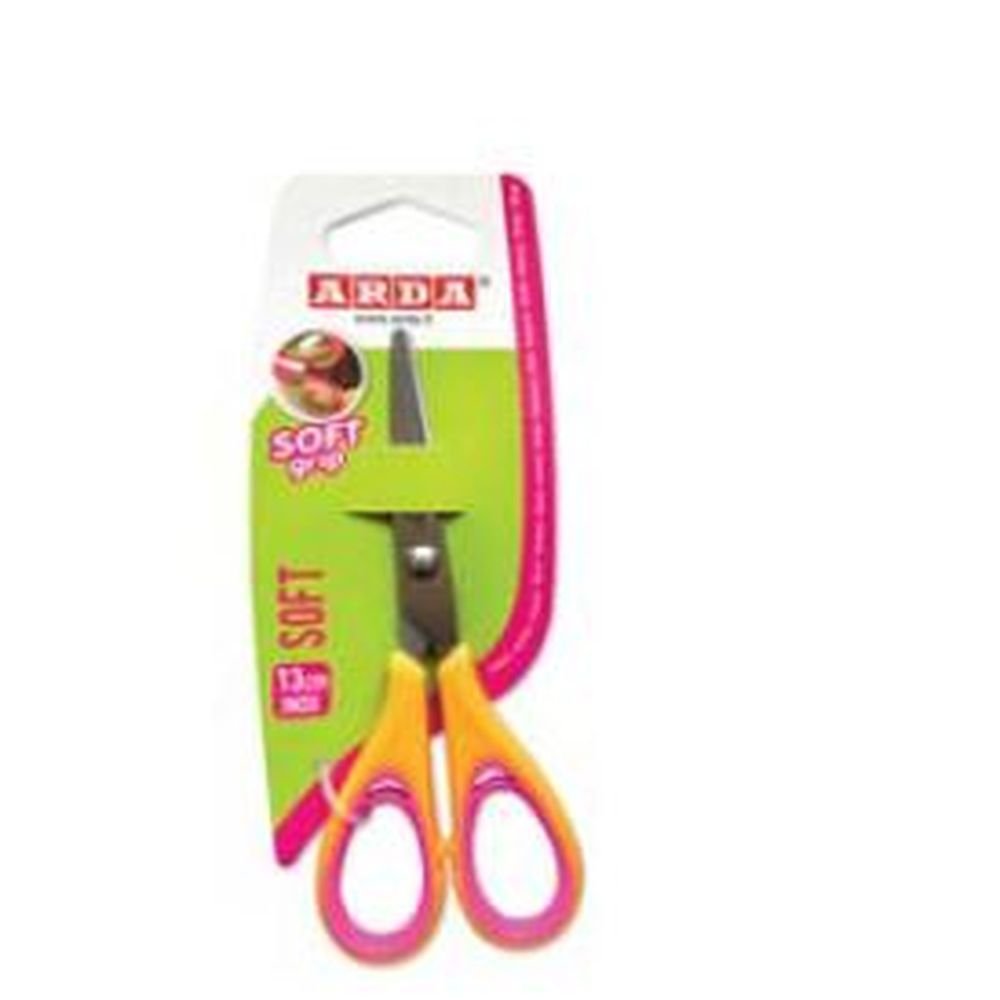 Tijera escolar blíster ARDA soft 13 cm surtidas Imagen principal del producto