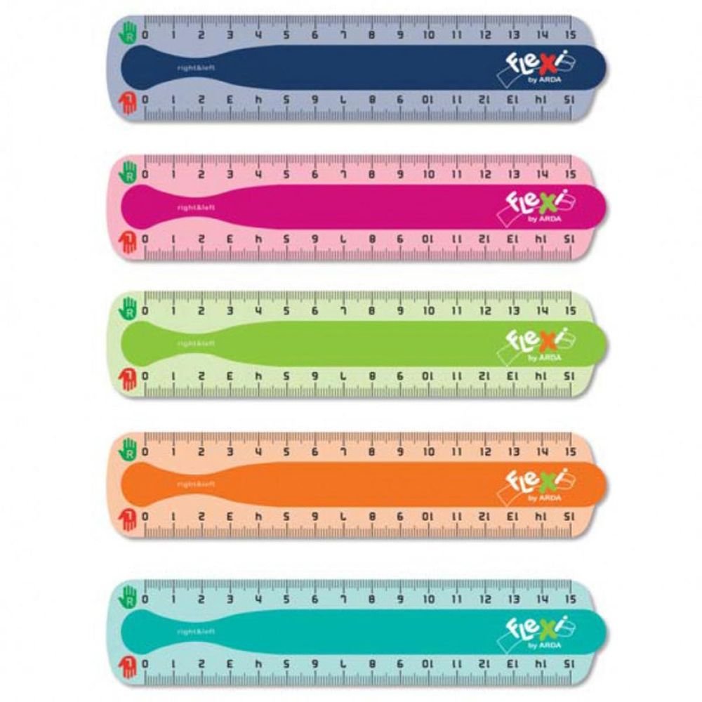 Regla Flexible 15 cm Left&Right Arda (pack 15) Imagen secundaria del producto