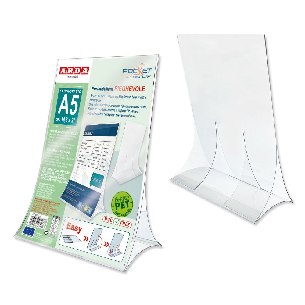 Porta Folletos Plegable Tamaño A5 ARDA Imagen principal del producto