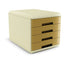 ARCHIVADOR 4 CAJONES ARDA VINTAGE CARAMEL COLOR OCRE | 1 UNIDADES | (ARDA)