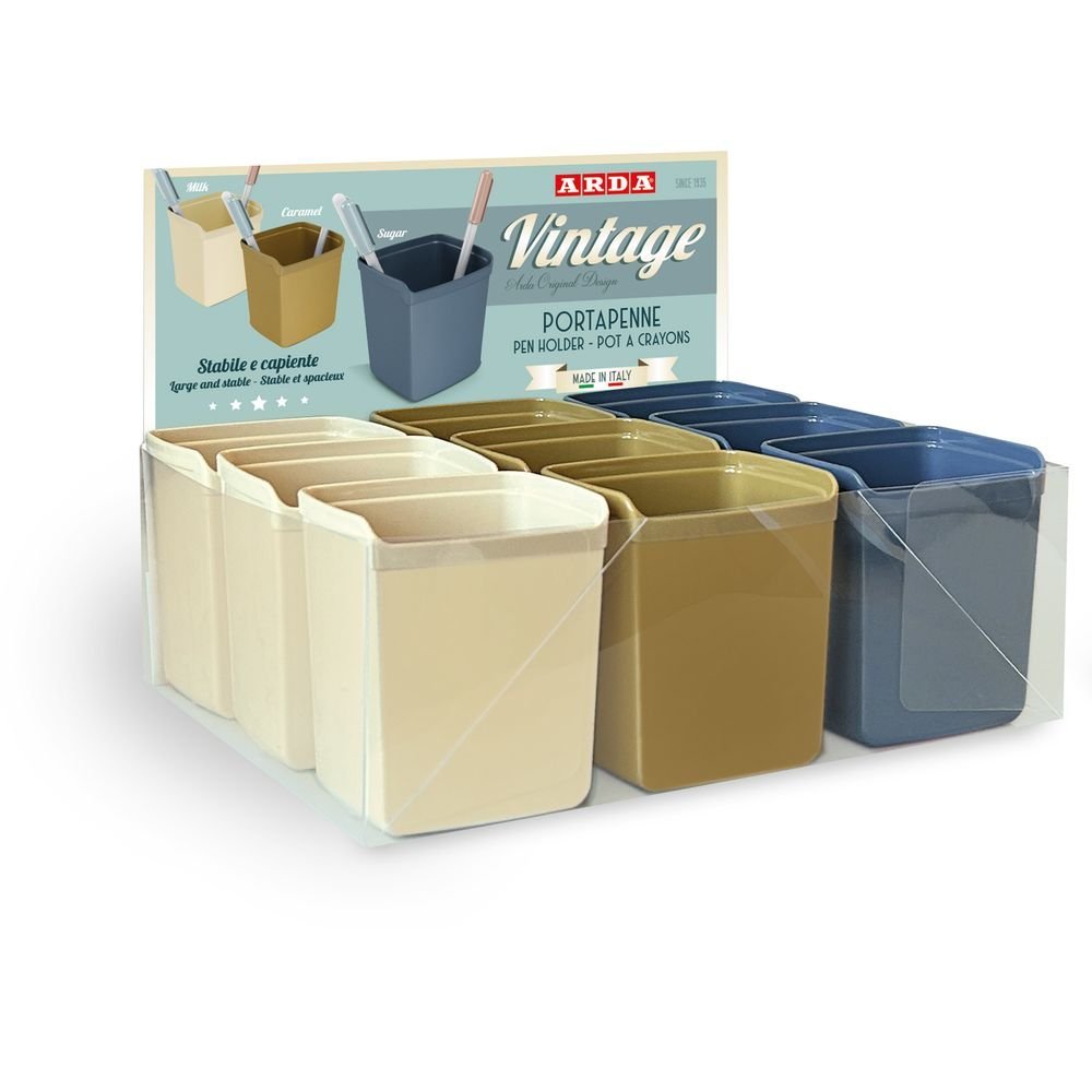 Expositor 9 cubiletes vintage colores surtidos ARDA Imagen principal del producto