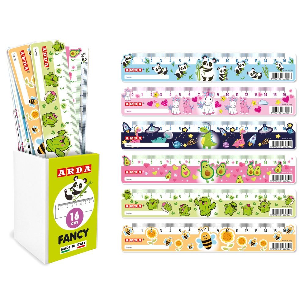 Expositor 24 Reglas 16 cm Diseño Infantil ARDA Imagen principal del producto