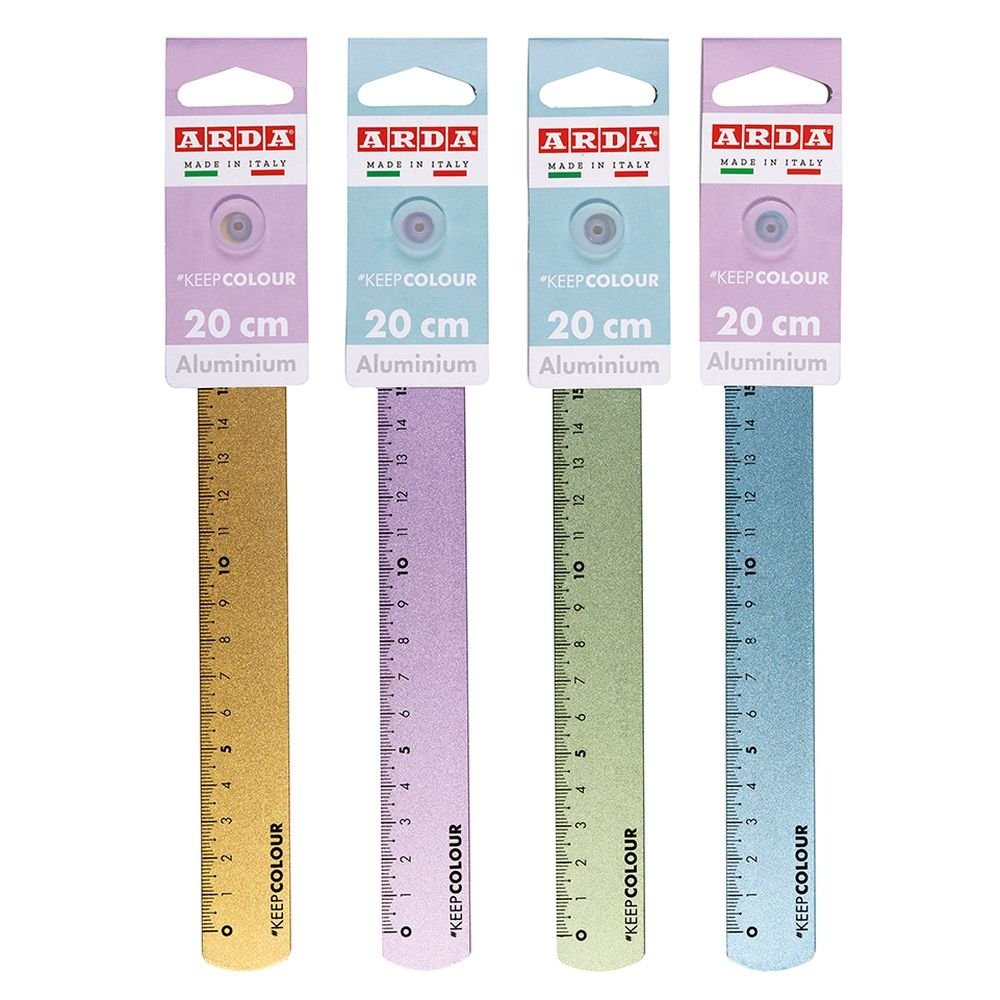 Cubiliete 20 Reglas 20 cm Aluminio Pastel Keep Colour Surti Marca ARDA Imagen principal del producto