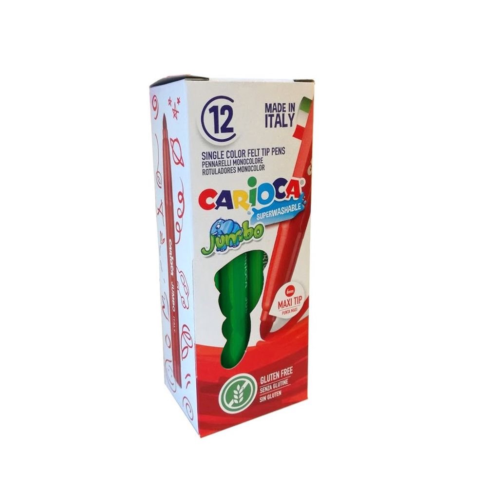 Rotulador Carioca Jumbo Verde | Universal Española S,A, | Pack 12 Unidades
