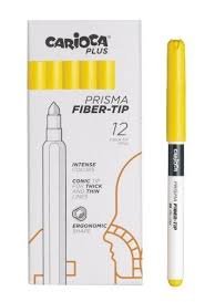 Rotulador Carioca Plus Prisma 05 Amarillo | Universal Española S,A, | Pack 12 Unidades Imagen principal del producto