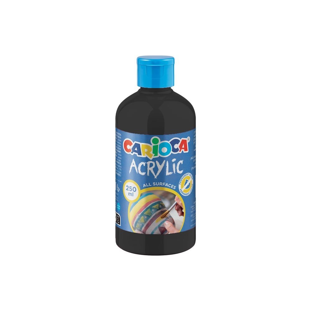Pintura Acrílica Carioca Negro 250 ml Universal Española Imagen principal del producto