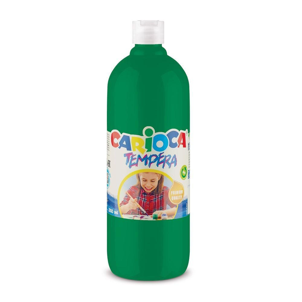 Tempera Carioca 1000ml Verde Esmeralda Universal Española Imagen principal del producto