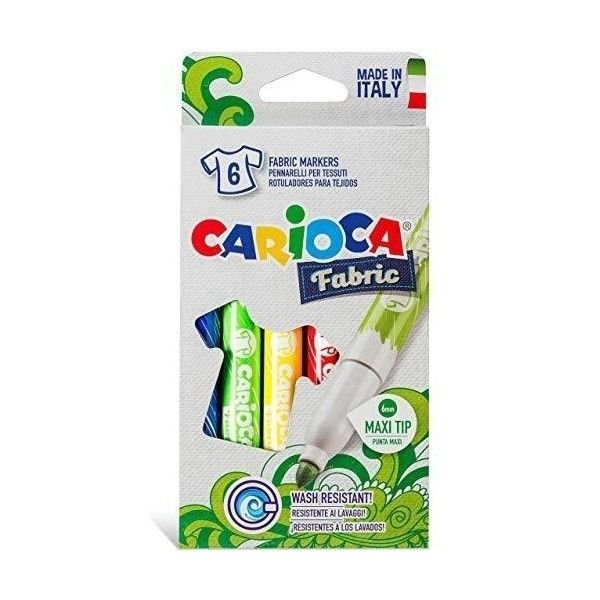 Rotulador Carioca Cromatex Tela 6 Colores Surtidos | Universal Española S,A, | Pack 1 Unidades