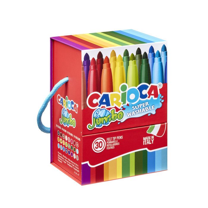 Rotulador Carioca Jumbo 30 Colores Surtidos Caja Regalo | Universal Española S,A, | Pack 1 Unidades