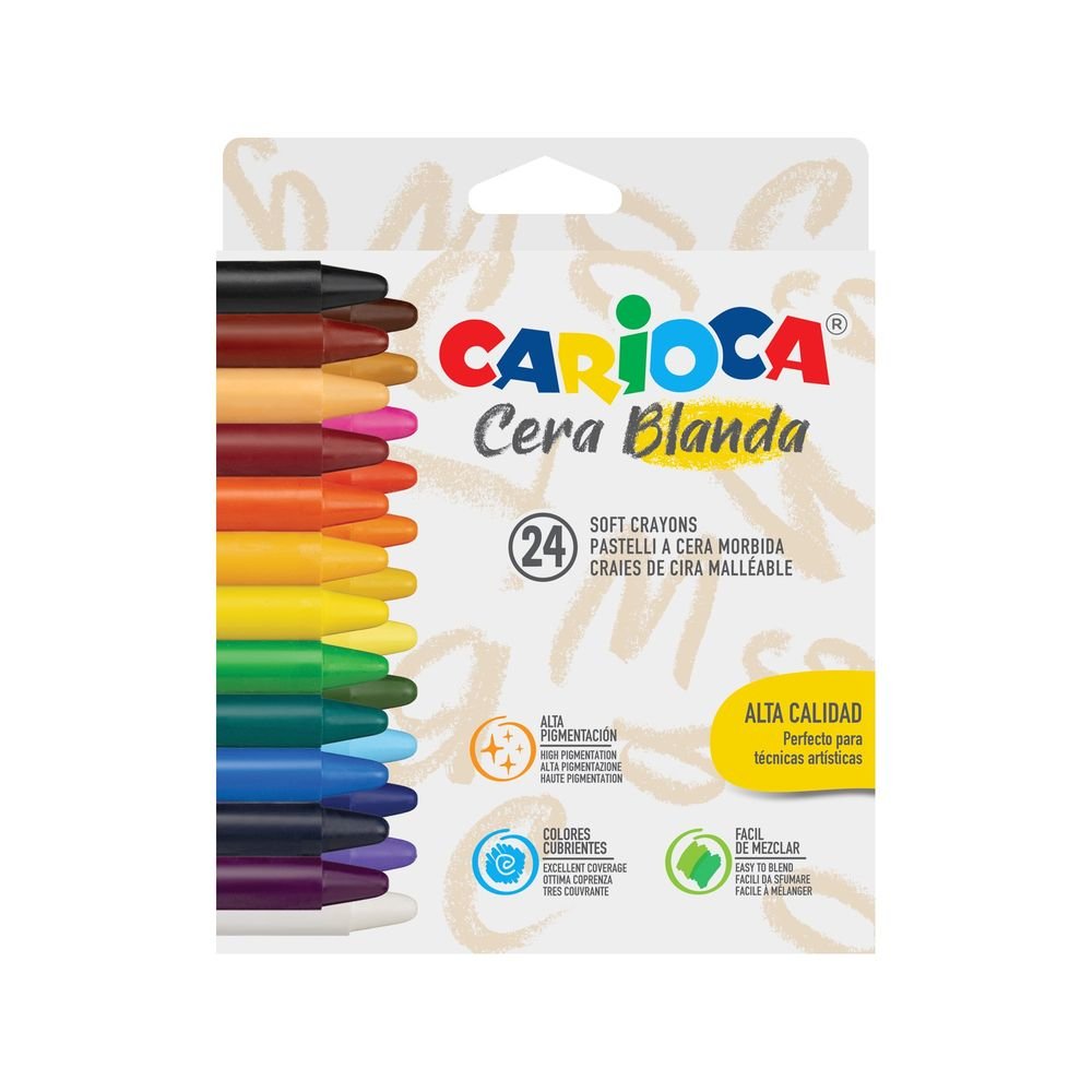 Cera Blanda Carioca 24 Colores Marca Universal Española S.A.
