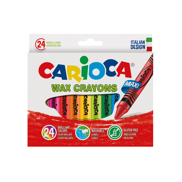CERA CARIOCA MAXI 24 COLORES SURTIDOS | 6 UNIDADES | (UNIVERSAL ESPAÑOLA S,A,) Imagen principal del producto