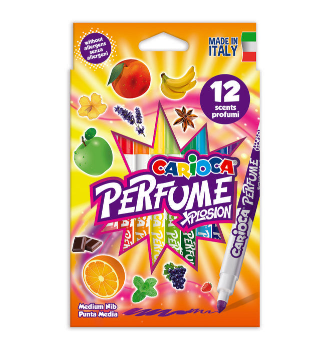 Rotulador Carioca Xplosion Perfume 12 Colores Surtidos | Universal Española S,A, | Pack 1 Unidades