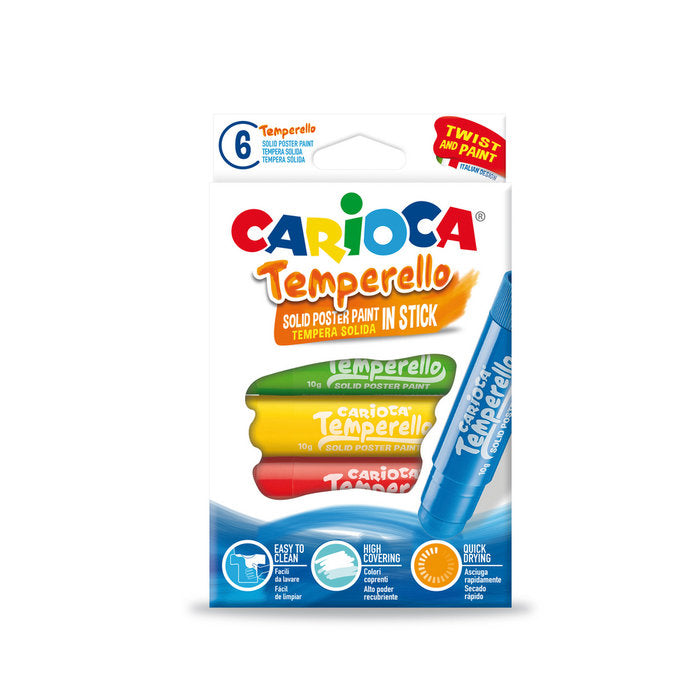 Estuche 6 colores tempera solida temperello 10g colores surtidos Imagen principal del producto