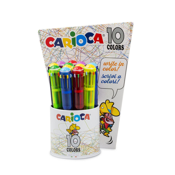 Bolígrafos Carioca Maxi Fluo 10 Colores Universal Española Imagen principal del producto