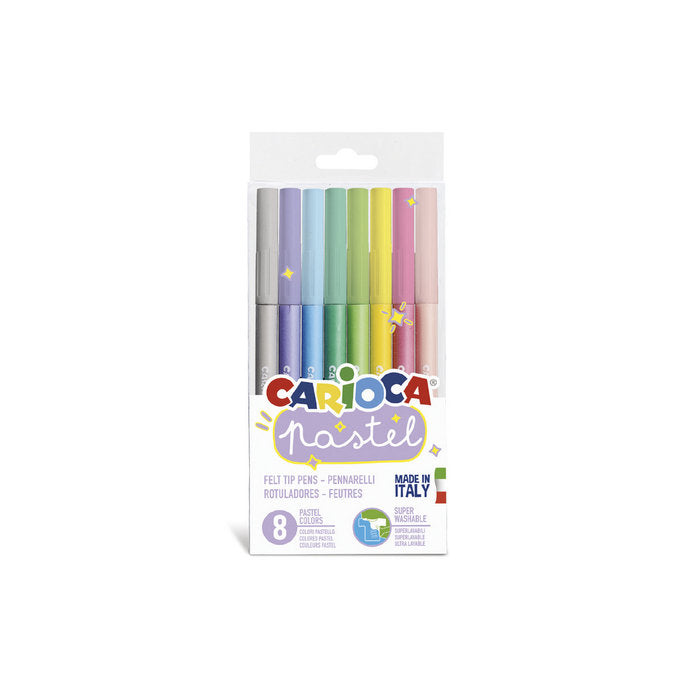 Rotuladores Pastel Bolsa Pvc 8 Uds | Universal Española S,A, | Pack 1 Unidades