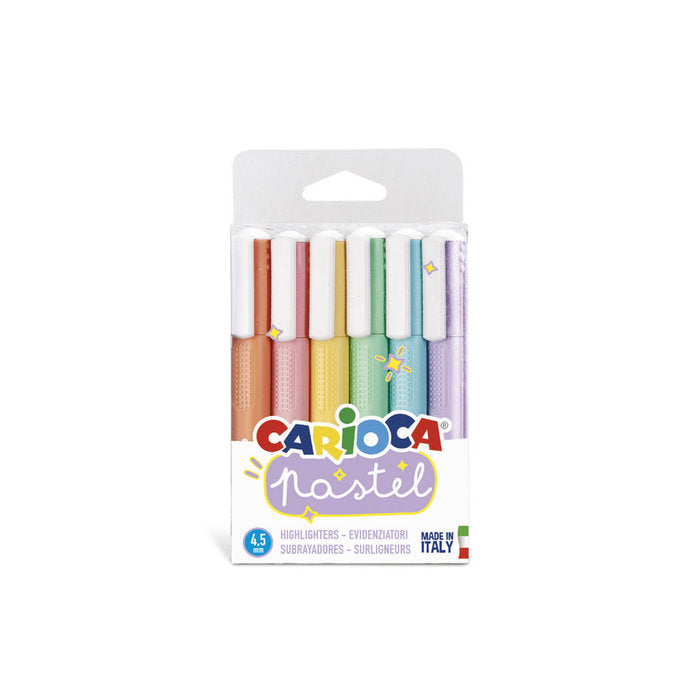 Marcador Carioca 6 Colores Pastel | Universal Española S,A, | Pack 1 Unidades
