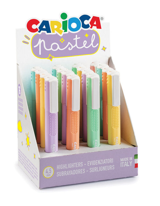 Expositor 16 Marcador Carioca Pastel Surtidos | Universal Española S,A, | Pack 16 Unidades