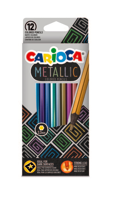 LAPIZ CARIOCA METALLIC 12 COLORES | 1 UNIDADES | (UNIVERSAL ESPAÑOLA S,A,) Imagen principal del producto