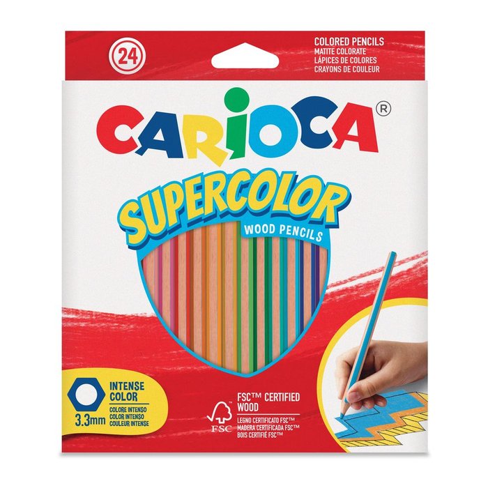 Lápiz Carioca Supercolor 24 Colores Surtidos Universal Española