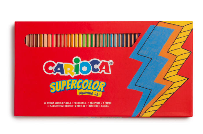LAPIZ CARIOCA SUPERCOLOR 40 COLORES SURTIDOS | 1 UNIDADES | (UNIVERSAL ESPAÑOLA S,A,) Imagen principal del producto