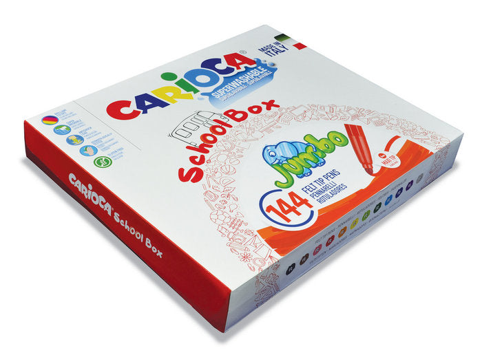 Rotulador Carioca Jumbo Schoolbox 144 Unidades | Universal Española S,A, | Pack 1 Unidades