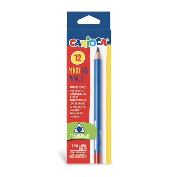 LAPIZ CARIOCA MAXI TRIANGULAR HB | 12 UNIDADES | (UNIVERSAL ESPAÑOLA S,A,) Imagen principal del producto