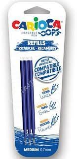 RECAMBIO BOLIGRAFO BORRABLE OOPS AZUL BLISTER 3 UDS | 1 UNIDADES | (UNIVERSAL ESPAÑOLA S,A,) Imagen principal del producto