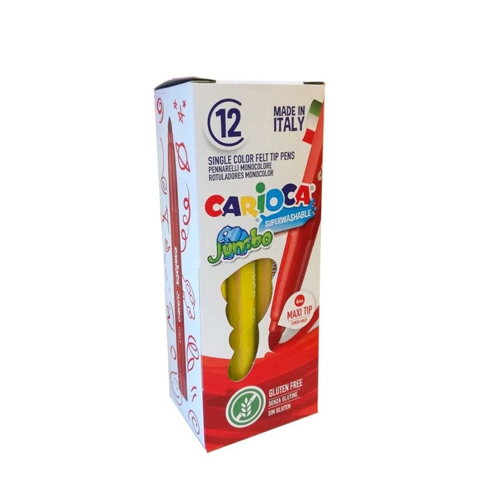 Rotulador Carioca Jumbo Amarillo | Universal Española S,A, | Pack 12 Unidades