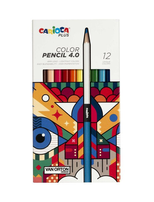Lápiz Carioca Plus 4,0 12 Colores Surtidos Marca Universal Española