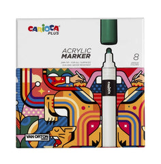 Rotulador Carioca Plus Acrilico 8 Color Surtido Caja Premium | Universal Española S,A, | Pack 1 Unidades