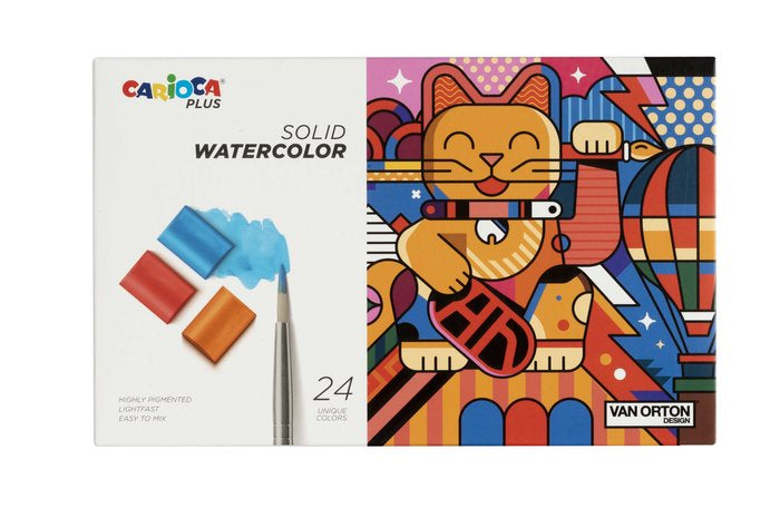 ACUARELA CARIOCA PLUS 24 COLORES | 1 UNIDADES | (UNIVERSAL ESPAÑOLA S,A,) Imagen principal del producto