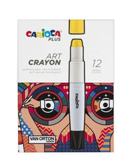 CERA CARIOCA PLUS ART CRAYON 12 COLORES SURTIDOS | 1 UNIDADES | (UNIVERSAL ESPAÑOLA S,A,)
