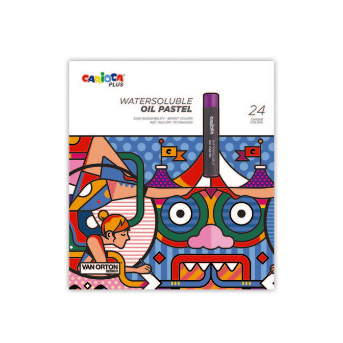 CERA PASTEL AL OLEO CARIOCA PLUS 24 COLORES SURTIDOS | 1 UNIDADES | (UNIVERSAL ESPAÑOLA S,A,)