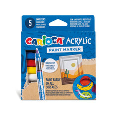 Rotulador Carioca Acrilico 5 Unidades Colores Surtido | Universal Española S,A, | Pack 1 Unidades