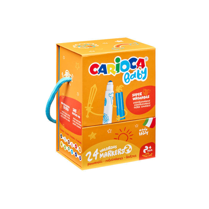 Rotulador Carioca Baby 2+ Caja 24 Unidades Surtido | Universal Española S,A, | Pack 1 Unidades