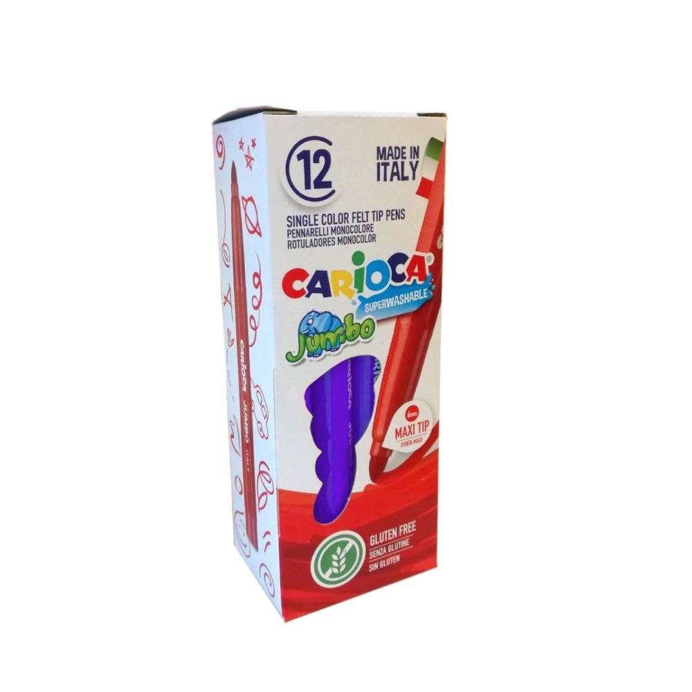 Rotulador Carioca Jumbo Violeta Universal Española 15 cm