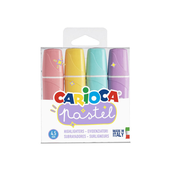 Marcador Carioca Memolight 4 Colores Pastel | Universal Española S,A, | Pack 24 Unidades