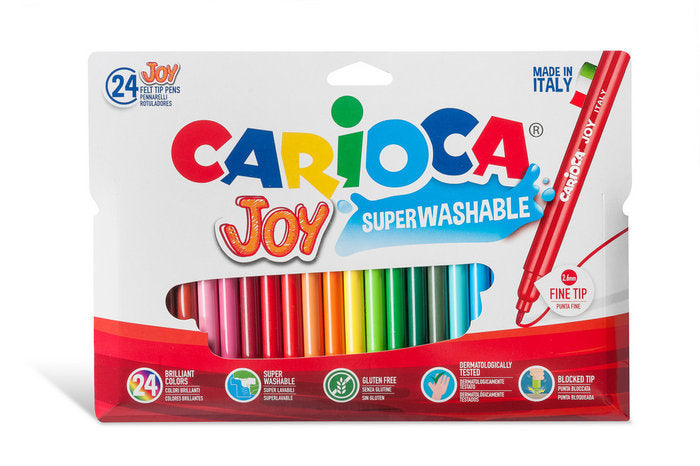 Rotulador Carioca Joy 24 Colores Surtidos Blister Carton Marca Universal Española