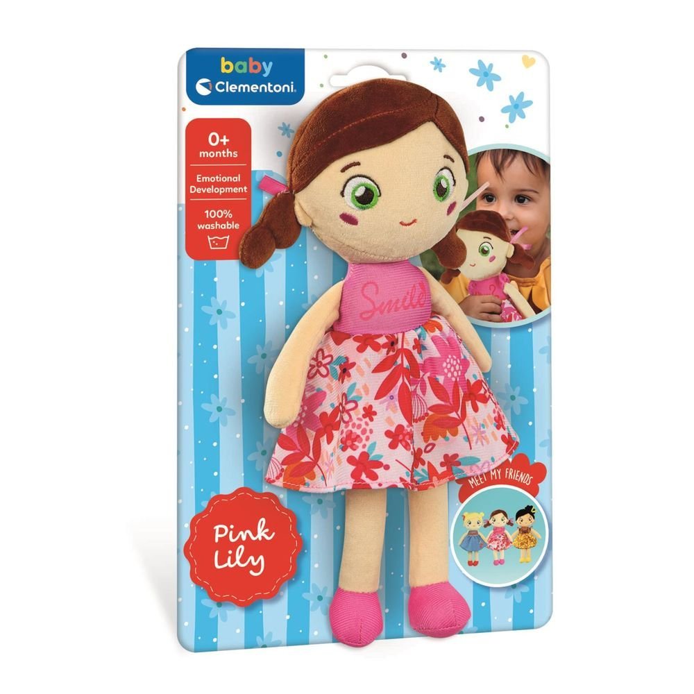 Muñeca Clementoni Plush Doll Pink Lily Imagen principal del producto