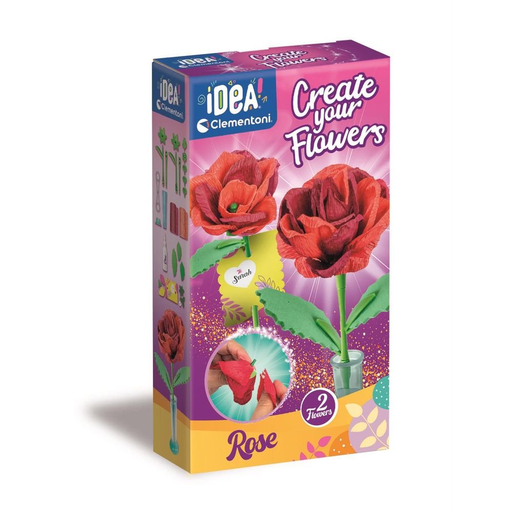 Juego Clementoni Crea Tus Flores Rosa Imagen principal del producto